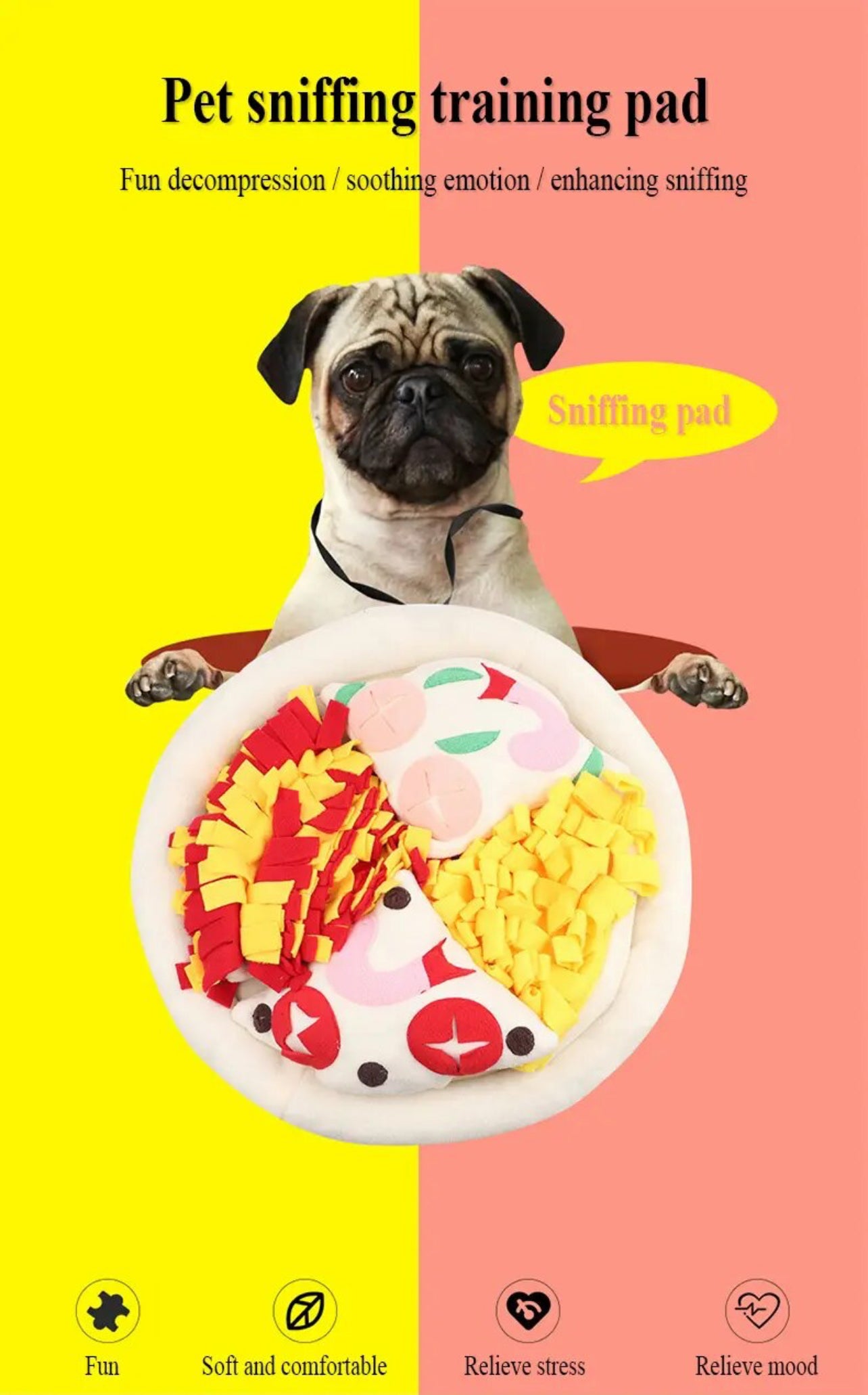 Large Pizza Snuffle Mat